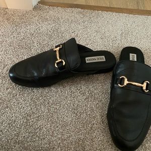 Steve Madden Mules- black leather